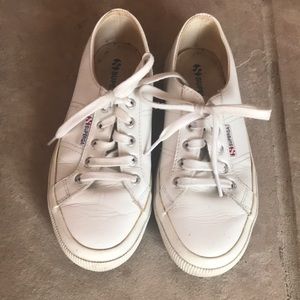 White leather Superga size EU 37.5 or 7 US
